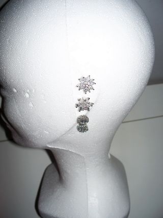 Orecchini luminosi con strass