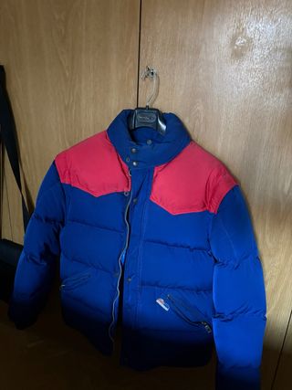 Giubbotto Pedro Gomez vintage blu e rosso