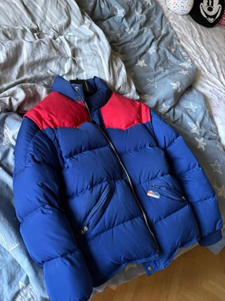 Giubbotto Pedro Gomez vintage blu e rosso