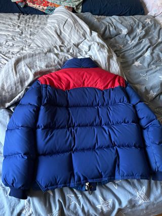 Giubbotto Pedro Gomez vintage blu e rosso