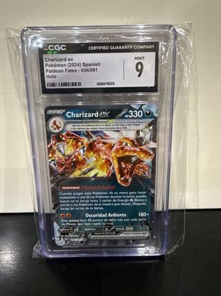 Charizard ex 054/091 Paldean Fates Español CGC 9
