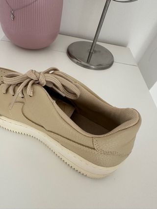 Nike Air Force 1 Beige Platform Donna
