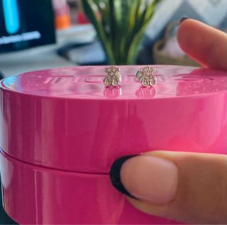 Pendientes Oso Oro blanco