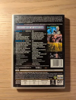 DVD Película Final Fantasy La Fuerza Interior