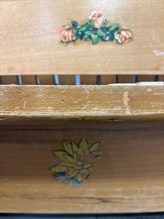 Piano de juguete antiguo para muñeca