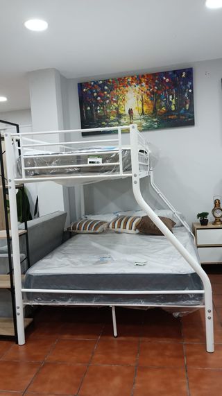 Litera Matrimonio Metal Blanca