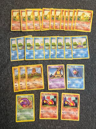 Lote cartas pokemon tcg base set