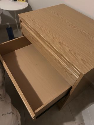 Cajonera de madera color beige/marrón