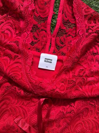 Vestido premamá rojo talla 38-40