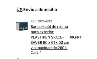 Baúl infantil de plástico con diseño espacial