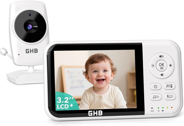 GHB Camara Vigilabebe  3.2"HD 2100mAh Recargable