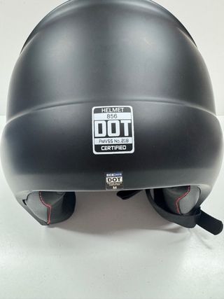 Casco Moto Retro Negro