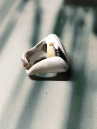 Anillo Vintage Caracola Resina
