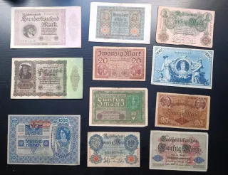 Billetes Centenarios Imperio Alemán 1910-1918