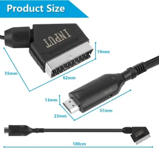 Conversor SCART a HDMI con Micro USB
