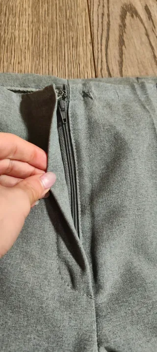 Pantaloni palazzo sartoriali grigio chiaro