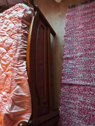 Camas 90x180 Madera y Satén