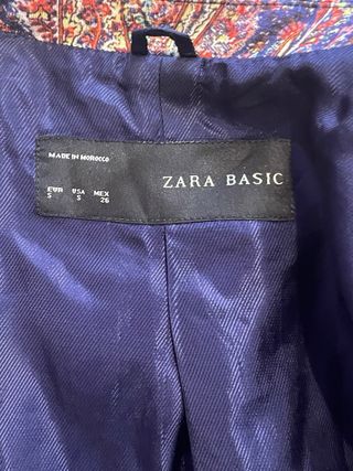 Blazer Zara Estampado Paisley Boho