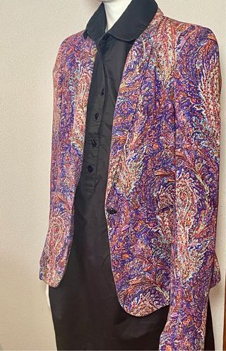 Blazer Zara Estampado Paisley Boho