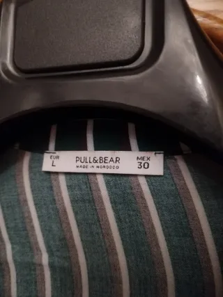 Camisa Pull&Bear rayas verde