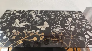 Escritorio Ikea Cristal Diseño Floral