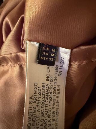 Falda Massimo Dutti flecos ante