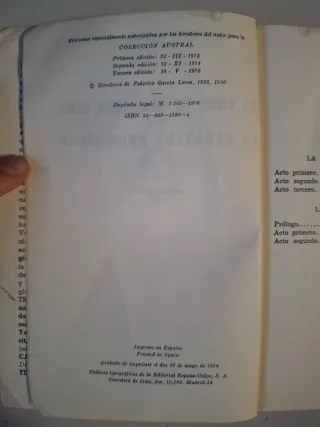 La Casa De Bernarda Alba / La Zapatera Prodigiosa