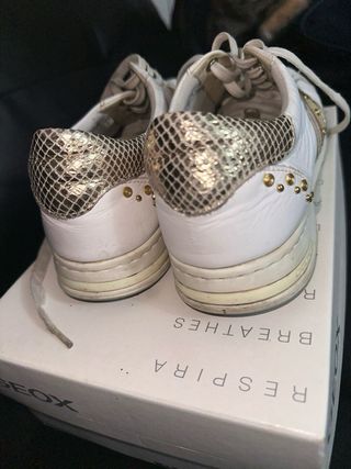 Scarpe Geox Donna Bianco Oro Tg 39