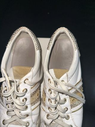Scarpe Geox Donna Bianco Oro Tg 39