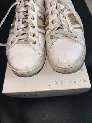Scarpe Geox Donna Bianco Oro Tg 39