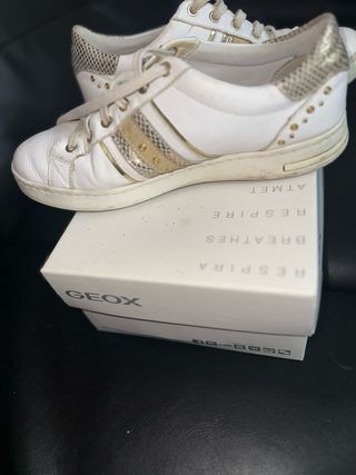 Scarpe Geox Donna Bianco Oro Tg 39