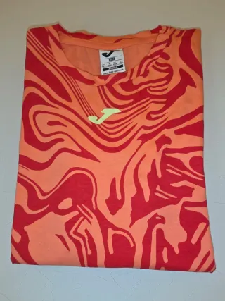 Camiseta Joma Talla 8 Naranja y Roja