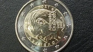 Moneda 2€ Eslovaquia 2021 Dubcek