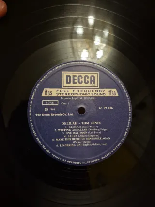 Vinilo Tom Jones - Delilah