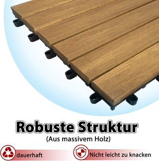 Baldosas Madera Acacia Exterior 1m