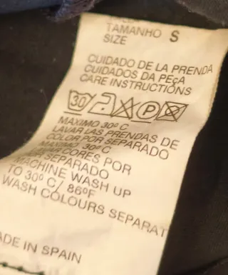 Vestido Midi Negro Algodón Blanco Talla S