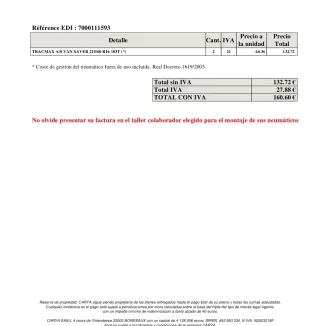 Vendo 2 neumáticos nuevos