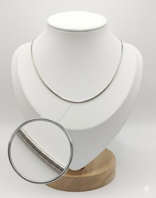 Cadena Oro Blanco 18K