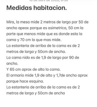 Habitación completa juvenil