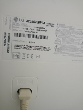 Smart TV LG 32 Blanca