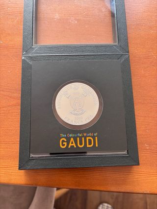Moneda Plata Gaudi 1 Onza.