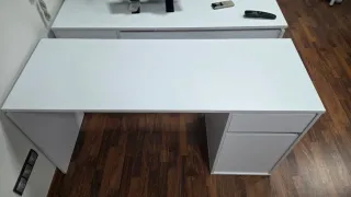 Mesa de escritorio color Blanco con cajón
