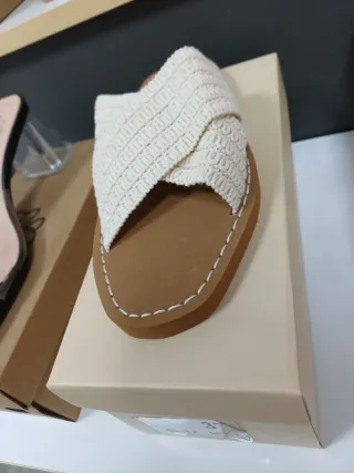 Sandalias blancas talla 37