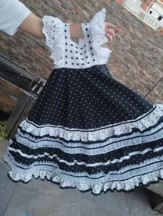 Traje de flamenca niña volantes