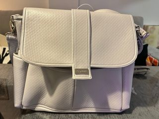 Bolso Carro Bebé Gris Texturizado