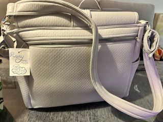 Bolso Carro Bebé Gris Texturizado