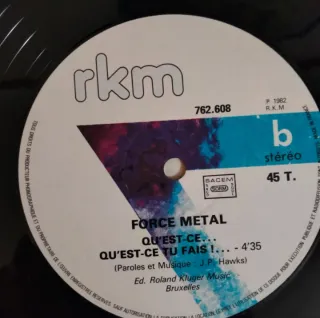 1982 Heavy Metal - Force Metal Vinilo Maxisingle