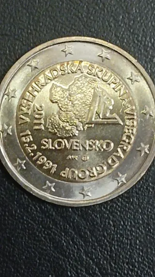 Moneda 2€ Eslovaquia Visegrád 2011
