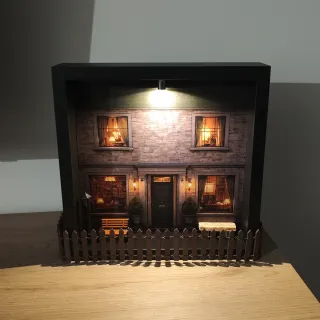 Maqueta estilo Agatha Christie / Sherlock Holmes