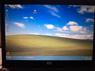 Portátil HP antiguo gris